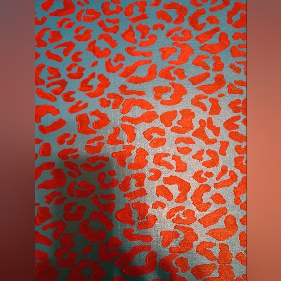 Handpainted Art Leopard Print Animal Print Painting On Canvas - Picture 5 of 5